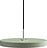 Lampa wisząca Asteria Plus 31 cm oliwkowa ze srebrnym mocowaniem