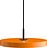 Lampa wisząca Asteria Plus 31 cm pomarańczowa z czarnym mocowaniem