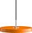 Lampa wisząca Asteria Plus 31 cm pomarańczowa ze srebrnym mocowaniem