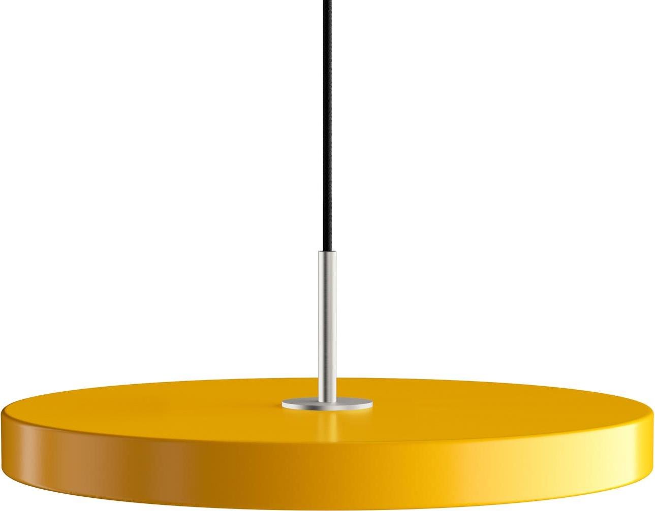 Lampa wisząca Asteria szafranowa ze srebrnym mocowaniem
