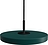 Lampada pensile Asteria Micro verde foresta con montatura nera