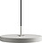 Lampada pensile Asteria Plus 31 cm grigiastra con montatura argento