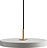 Lampada pensile Asteria Plus 31 cm grigiastra con supporto color oro