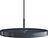 Lampada pensile Asteria Plus 43 cm grigia antracite con montatura nera