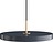 Lampada pensile Asteria Plus 43 cm grigia antracite con supporto color oro