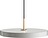 Lampada pensile Asteria Plus 43 cm grigiastra con supporto color oro