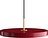 Lampada pensile Asteria Plus 43 cm rossa rubino con supporto color oro