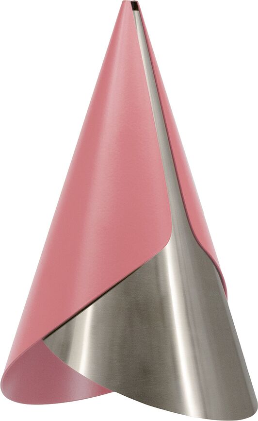 Lampada pensile Cornet rosa-argentata