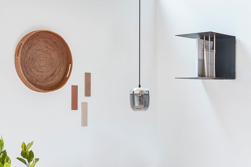 Lámpara colgante Acorn de acero ahumado, individual