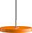 Lámpara Colgante Asteria Mini, naranja, con detalles dorados
