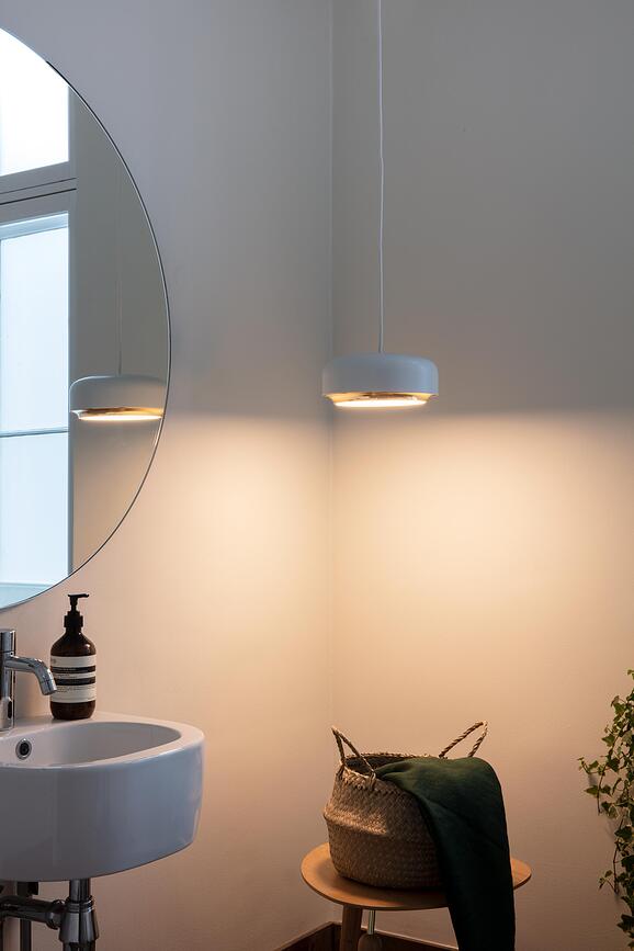 Lámpara colgante Hazel, 40 cm, blanca