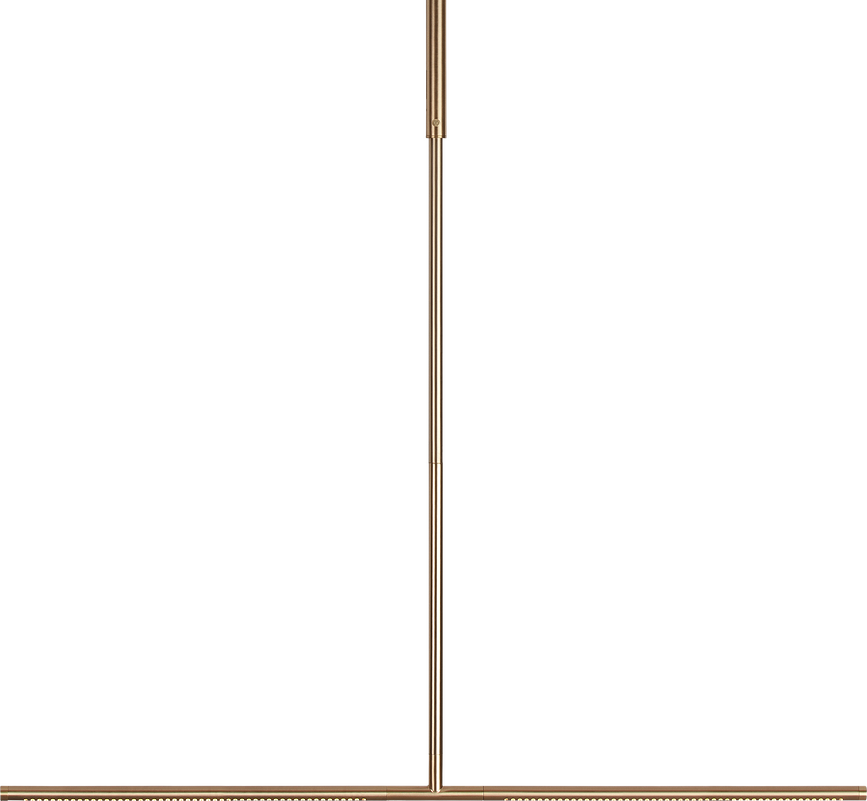 Lámpara Colgante lineal de latón Omni, 107,4 cm
