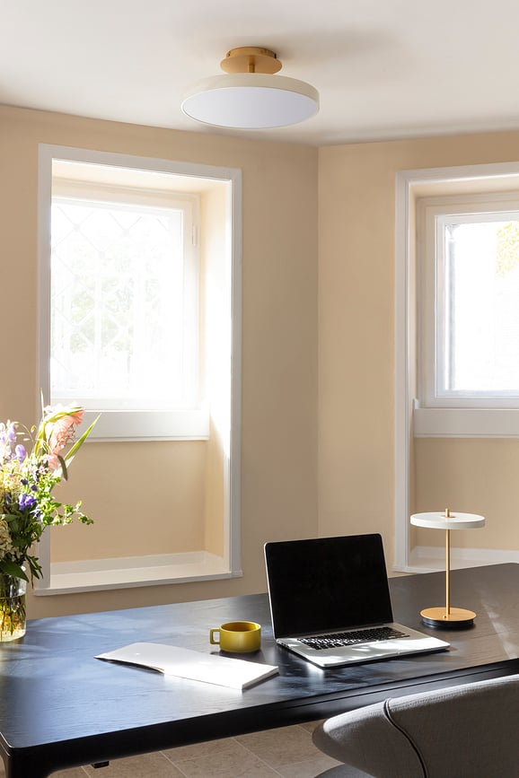 Lámpara de Techo Asteria Up Plus, 60 cm, blanco perla