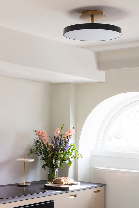 Lámpara de Techo Asteria Up Plus, 60 cm, blanco perla