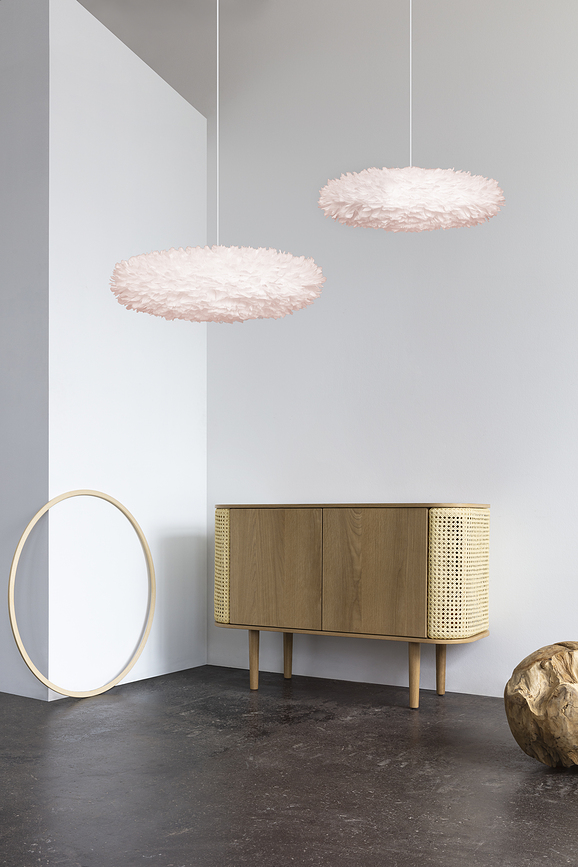 Lámpara Eos Esther, 52 cm, rosa claro