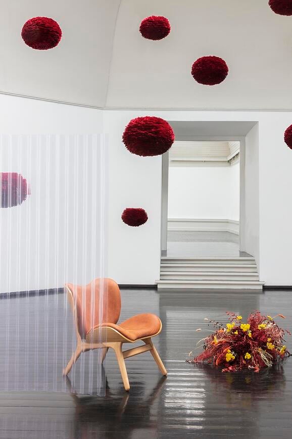 Lámpara Eos 35 cm, roja