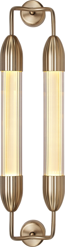 Lemon Squeeze Applique Murale double, 77 cm, acier poli