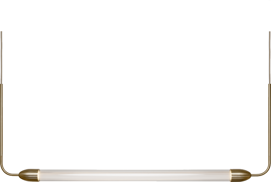 Lemon Squeeze Κρεμαστό Φωτιστικό γραμμικό, ορείχαλκος