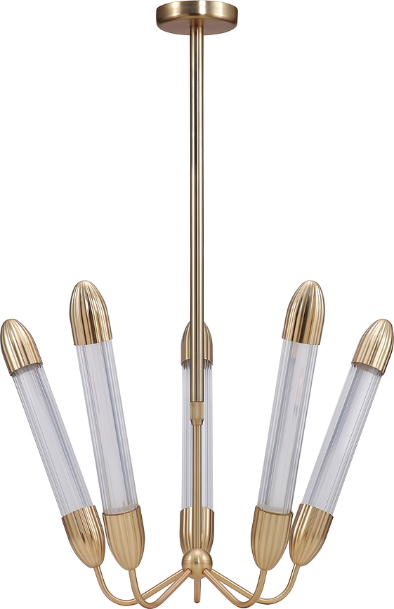 Lemon Squeeze Πολυέλαιος πεντάφωτος, 97,5 cm, γυαλισμένο ατσάλι