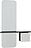 Lustro z półką One More Look czarny dąb szafka szara