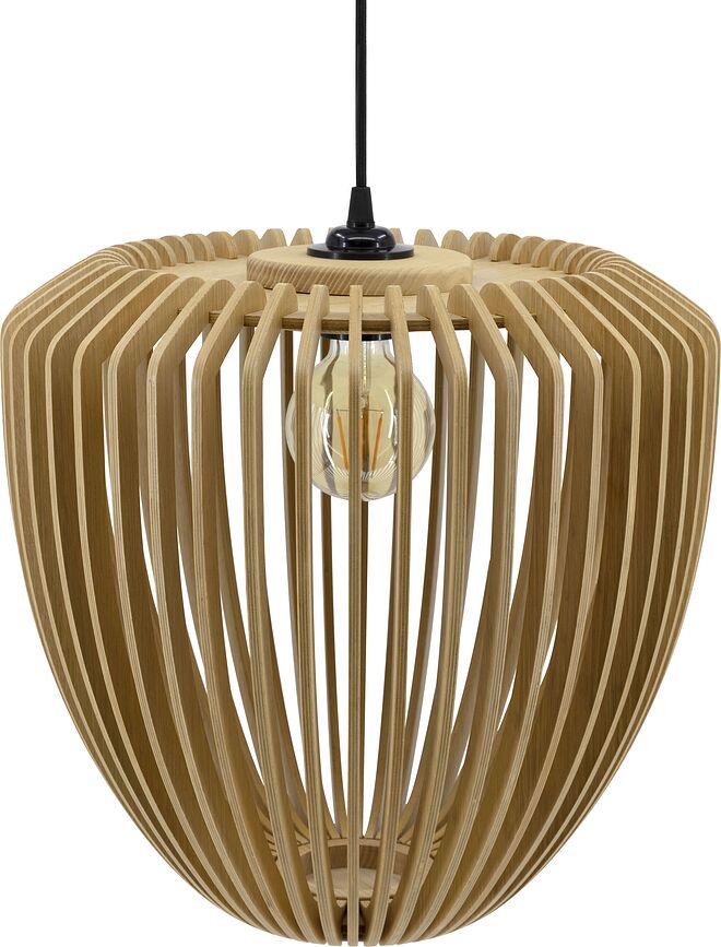 Pantalla de roble Clava, negro