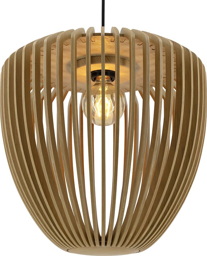 Pantalla de roble Clava, negro