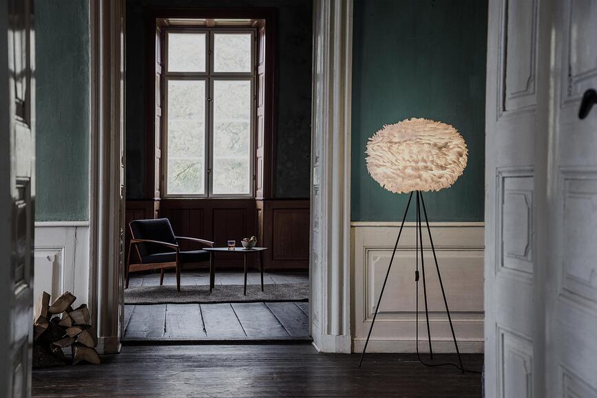 Tripod Pied de Lampadaire, laiton brossé