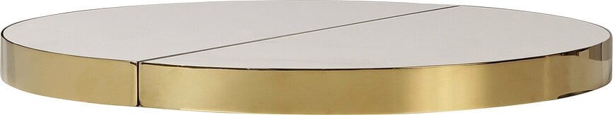 Plateau de table interchangeable Comfort Circle noir avec laiton