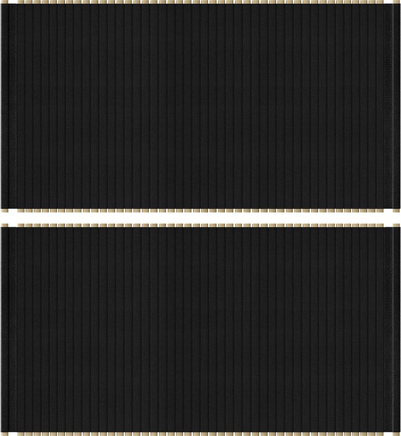 Porte tambour pour meuble Audacious 91 x 46 cm, noir