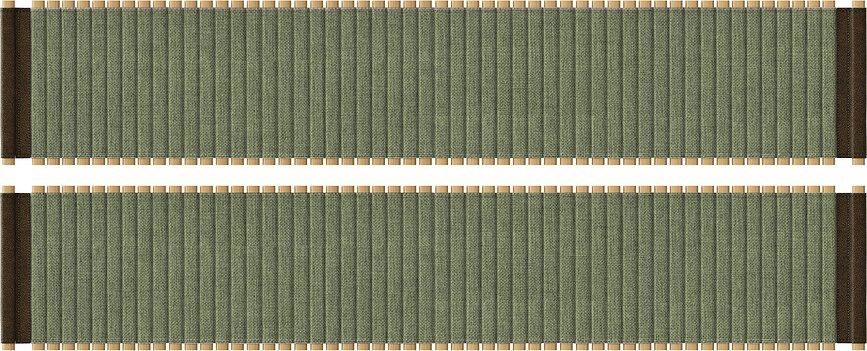 Porte tambour pour meuble bas Audacious