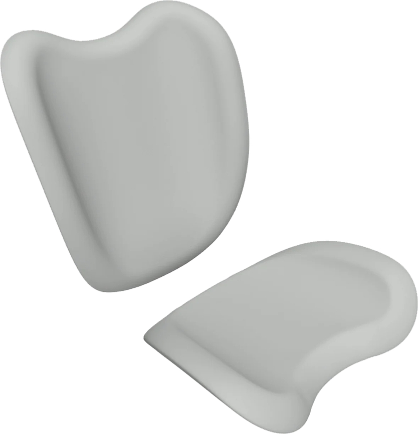 Rembourrage de rechange pour fauteuil haut Conversation Piece, gris clair