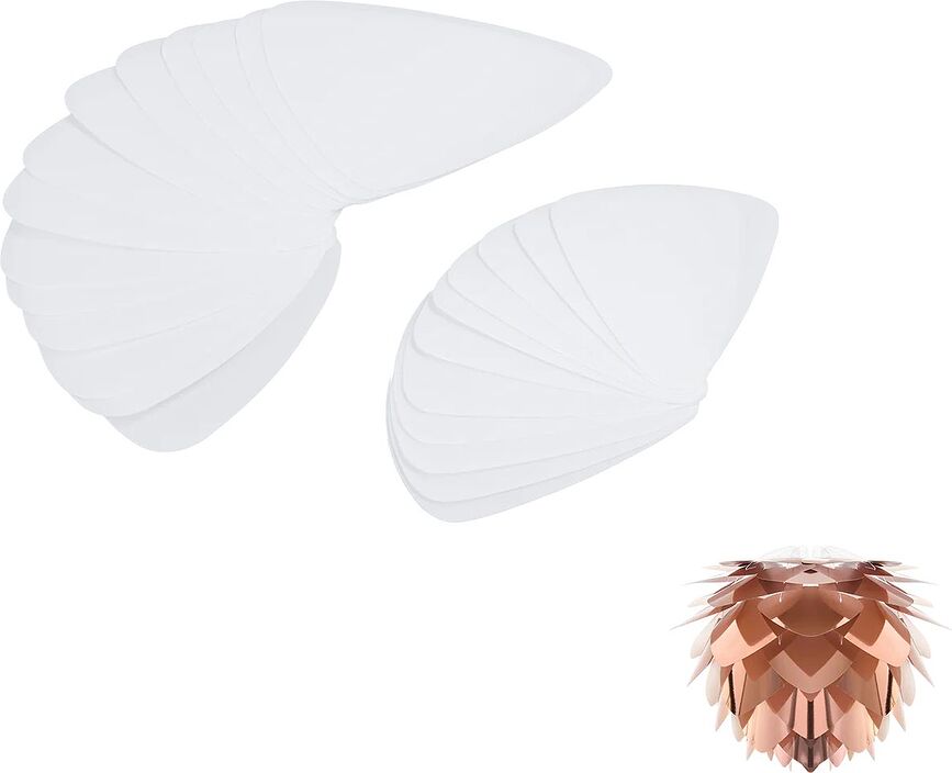 Repuesto de Láminas para lámpara Silvia Mini, blanco y cobre