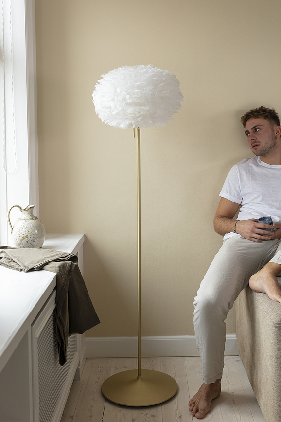 Santé Pied de Lampe 140 cm, laiton brossé