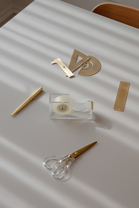 Stationery Uredski Pribor mjedeni Set od 7 dijelova