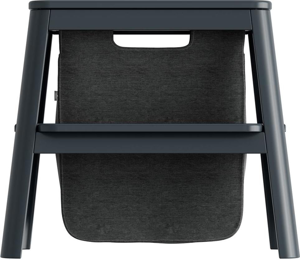 Step It Up Hockerleiter mit Aufbewahrungstasche anthrazitfarbig