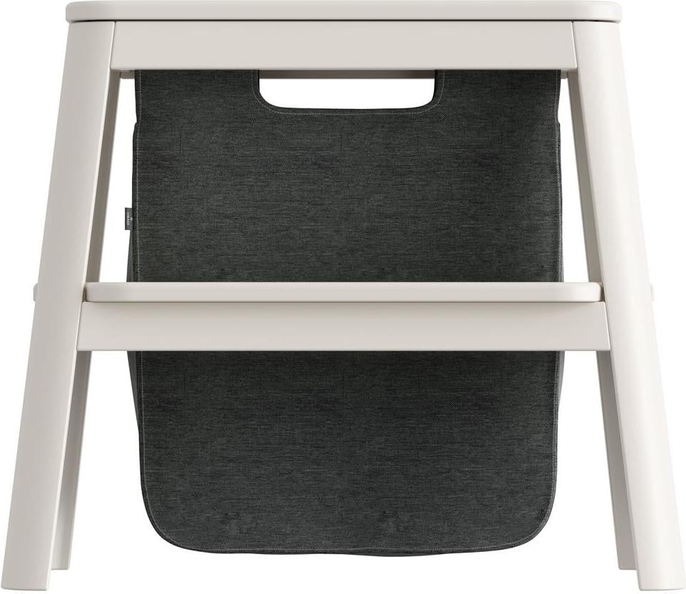 Step It Up Hockerleiter mit Aufbewahrungstasche weiß