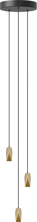 Suspension Brighter Days Quadra 3, laiton