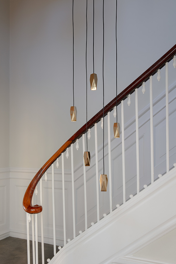 Suspension Brighter Days Quadra 5, laiton