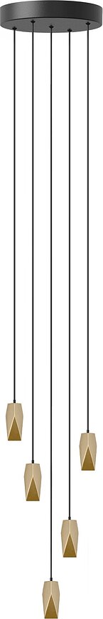 Suspension Brighter Days Quadra, laiton