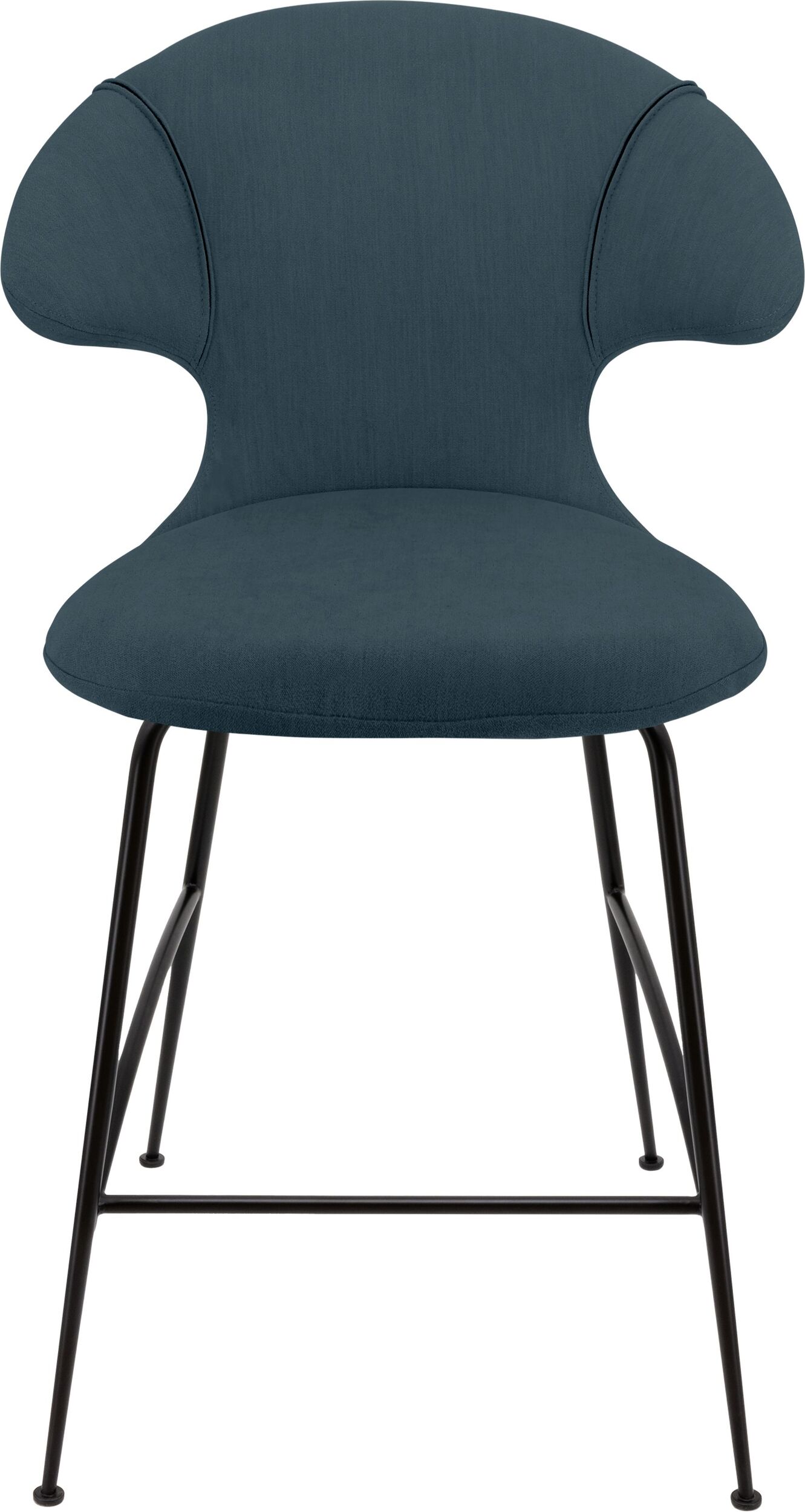 Time Flies Stuhl 102 cm blau mit schwarzen Beinen