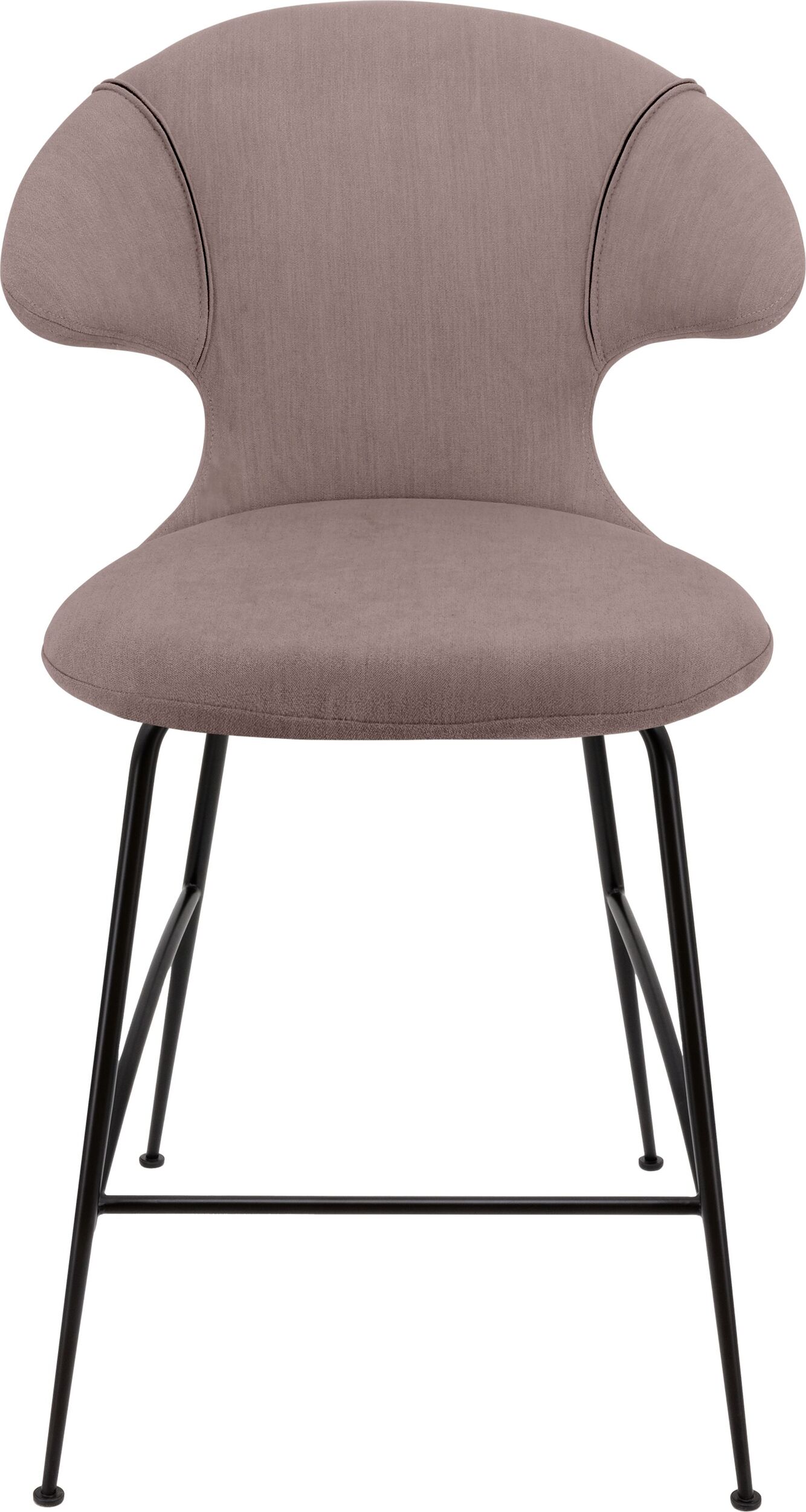 Time Flies Stuhl 102 cm braungrau mit schwarzen Beinen