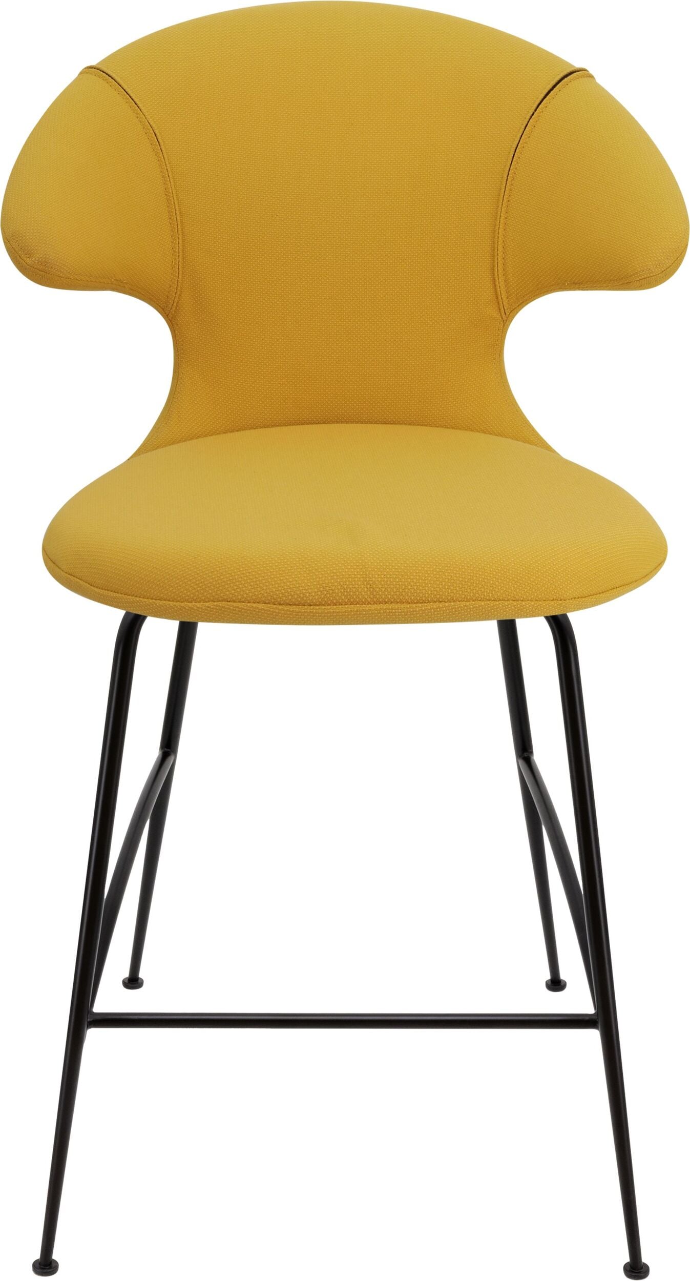 Time Flies Stuhl 102 cm gelb mit schwarzen Beinen