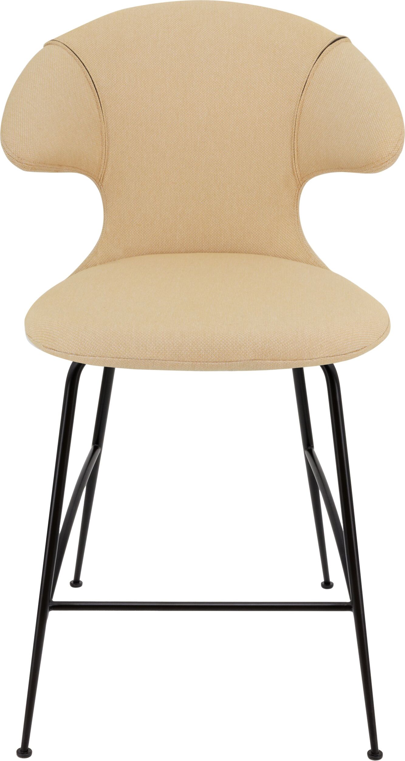 Time Flies Stuhl 102 cm hellbeige mit schwarzen Beinen