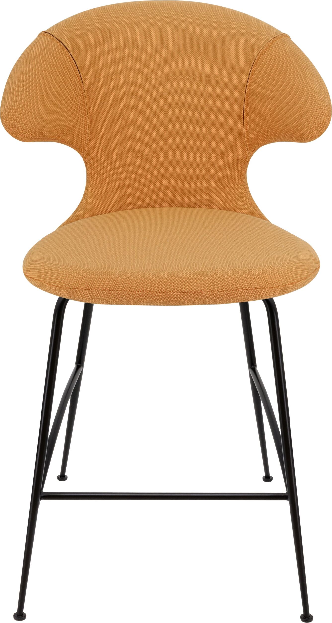 Time Flies Stuhl 102 cm orangefarben mit schwarzen Beinen