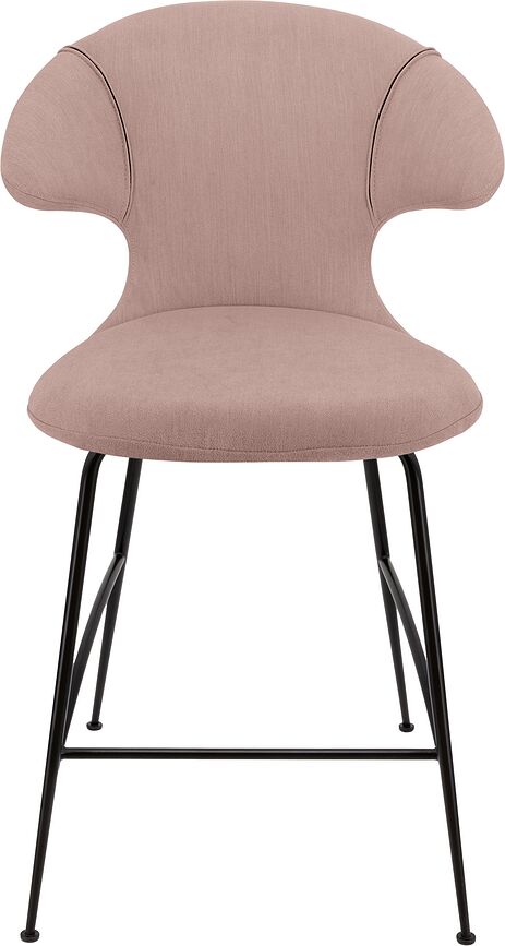 Time Flies Stuhl 102 cm rosa mit schwarzen Beinen