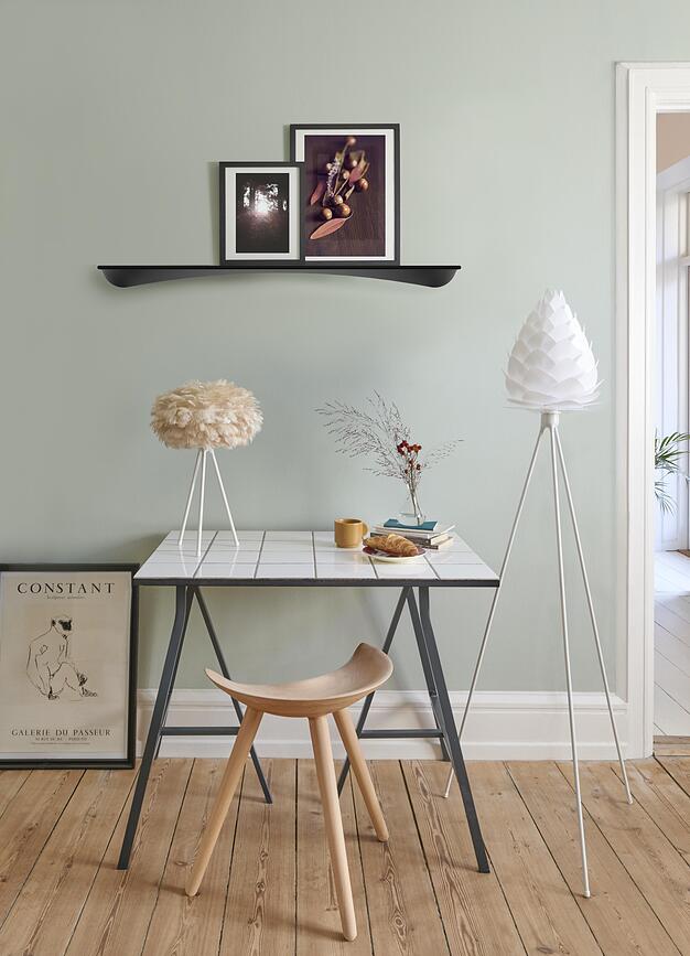 Tripod Βάση Φωτιστικού Επιτραπέζιου, βουρτσισμένος χάλυβας