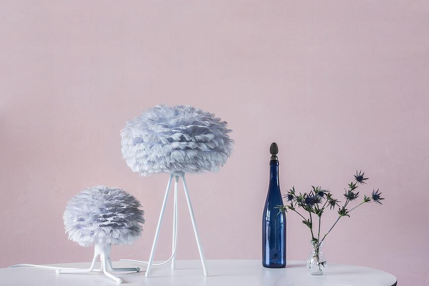 Tripod Base Pied de Lampe de chevet et de table, acier brossé