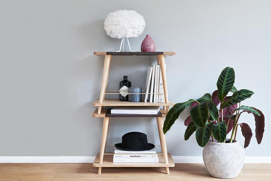 Tripod Base Podstavek za nočne in namizne svetilke, brušeno jeklo