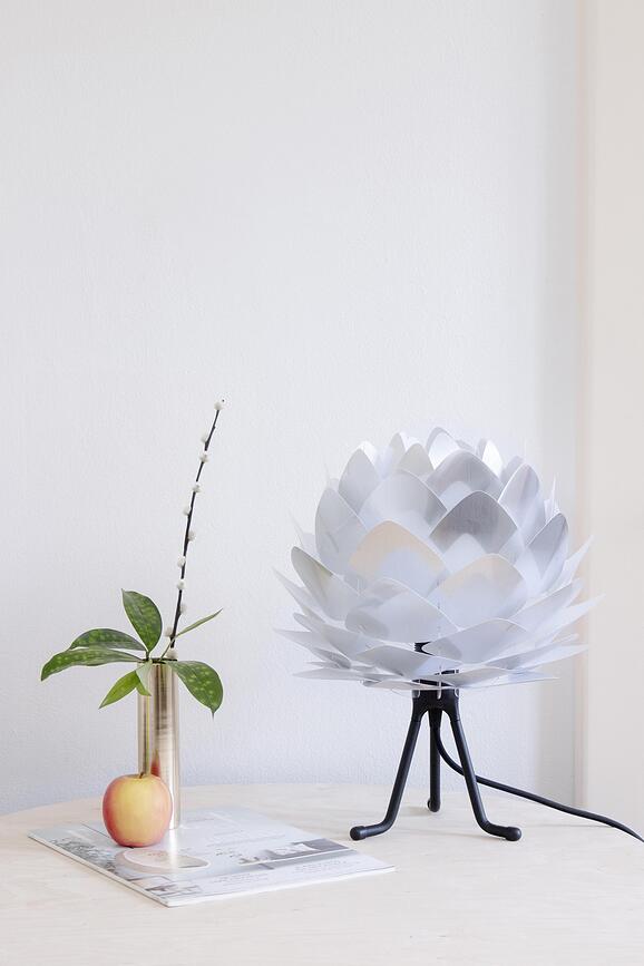 Tripod Base Podstavek za nočne in namizne svetilke, brušeno jeklo