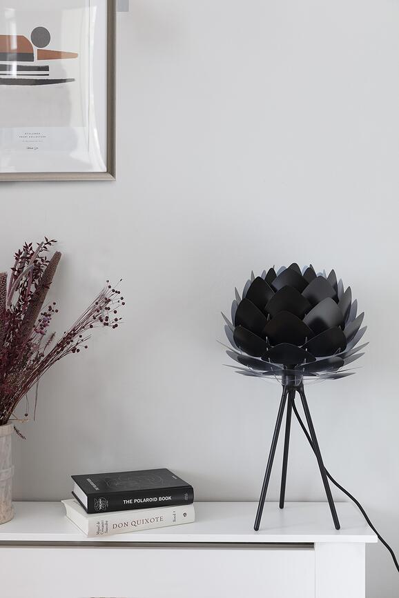 Tripod Pied de Lampe de Table, acier brossé